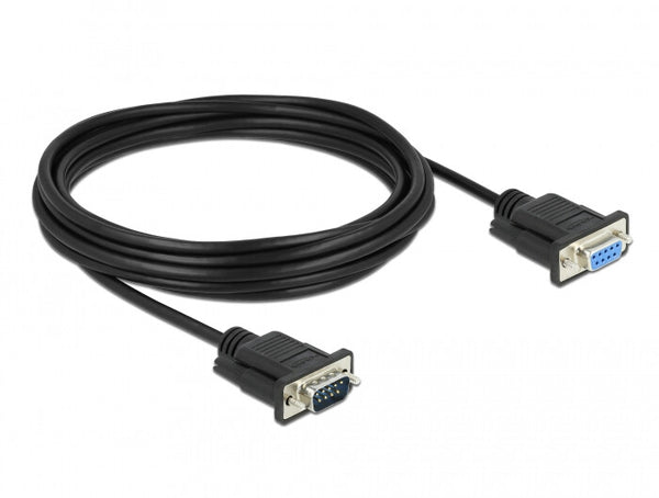 DeLOCK 86598 serielkabel Sort 5 m RS-232 Sub-D9