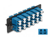 DeLOCK 66930 fiber adapter LC/LC 1 stk Sort, Blå