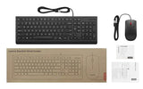 Lenovo 4X31R64409 tastatur Mus inkluderet Universel USB Dansk Sort