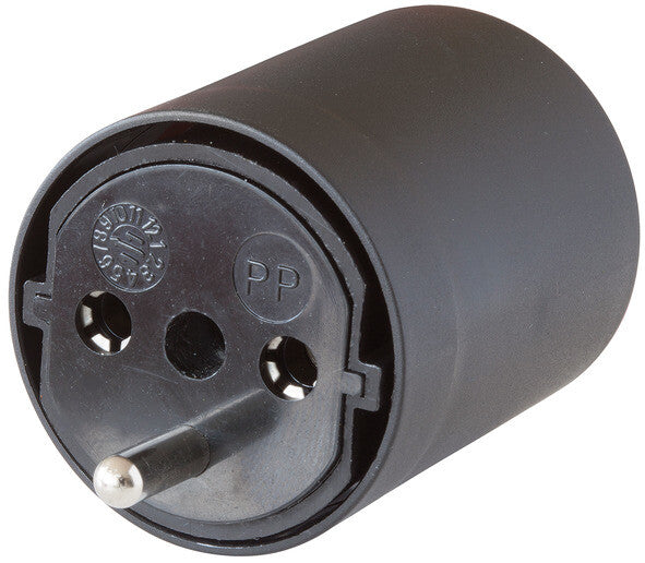 Brennenstuhl 1081592404 strømstik adapter Sort