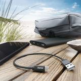 Hama 00201600 USB-kabel USB 2.0 0,2 m USB A USB C 0,48 Gbit/sek. Sort