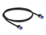 DeLOCK 80227 netværkskabel Sort 1 m Cat6a S/FTP (S-STP)