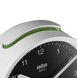 Braun BC12WB Quartz alarmur Sort, Hvid