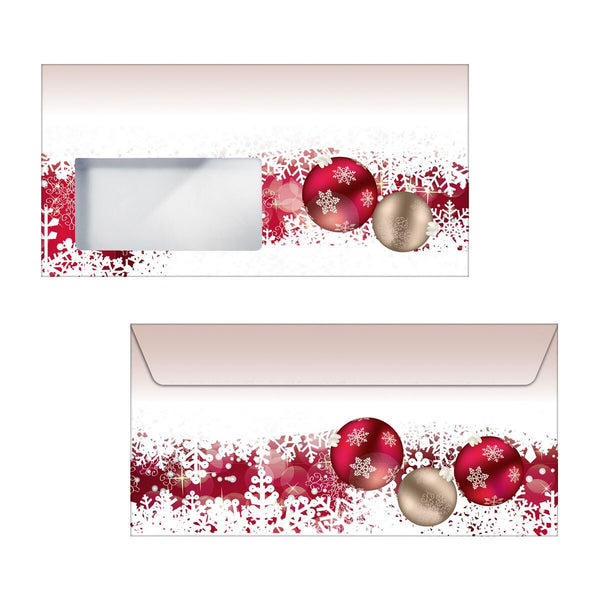 Sigel DU040 kuvert DL (110 x 220 mm) Brun, Rød 50 stk