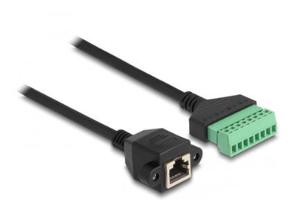 DeLOCK 66060 netværkskabel Sort, Grøn 2 m Cat6 U/UTP (UTP)