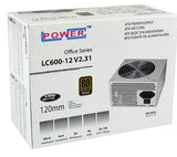 LC-Power LC600-12 V2.31 enhed til strømforsyning 400 W 20+4 pin ATX ATX Grå