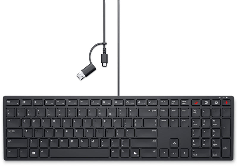 DELL KB525C tastatur Kontor USB QWERTZ Tysk Sort