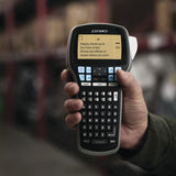 DYMO LabelManager 420P Højtydende Genopladelig Bærbar Labelmaskine Sæt | ABC-tastatur med 4 ruller D1-labels & bæretaske