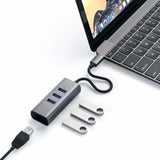 Satechi ST-TC2N1USB31AM dockingstation USB 3.2 Gen 1 (3.1 Gen 1) Type-C Grå