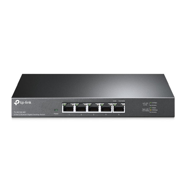 TP-Link TL-SG105-M2 netværksswitch Ikke administreret 2.5G Ethernet (100/1000/2500) Sort