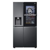 LG InstaView GSXV91MCAE side-by-side køle-fryseskab Fritstående 635 L Sort