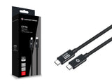 Conceptronic ETTA04B12 USB-kabel USB4 Gen 3x2 1,2 m USB C 40 Gbit/sek. 240 W Sort