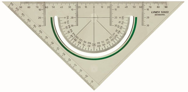 Linex S2622 45° trekant Styrenacrylonitril (SAN) Transparent 1 stk
