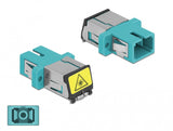 DeLOCK 86890 fiber adapter SC/SC 1 stk Turkisfarve