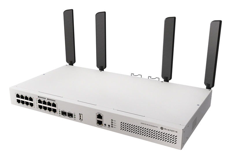 Mikrotik CRS418-8P-8G-2S+5axQ2axQ-RM L2/L3 Gigabit Ethernet (10/100/1000) Strøm over Ethernet (PoE) 1U