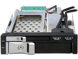 DeLOCK 47209 drive bay panel 13,3 cm (5.25") I/O panel med porte Sort