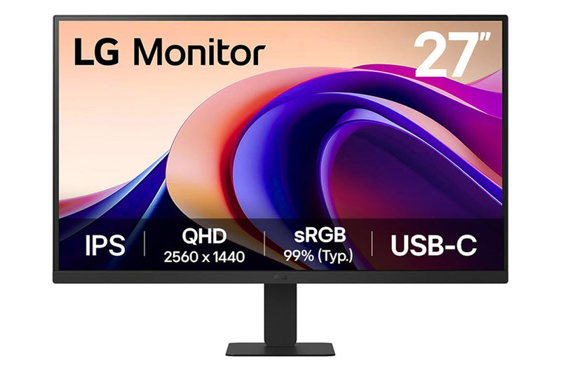 LG 27'' QHD Monitor computerskærm 68,6 cm (27") 2560 x 1440 pixel Quad HD Sort