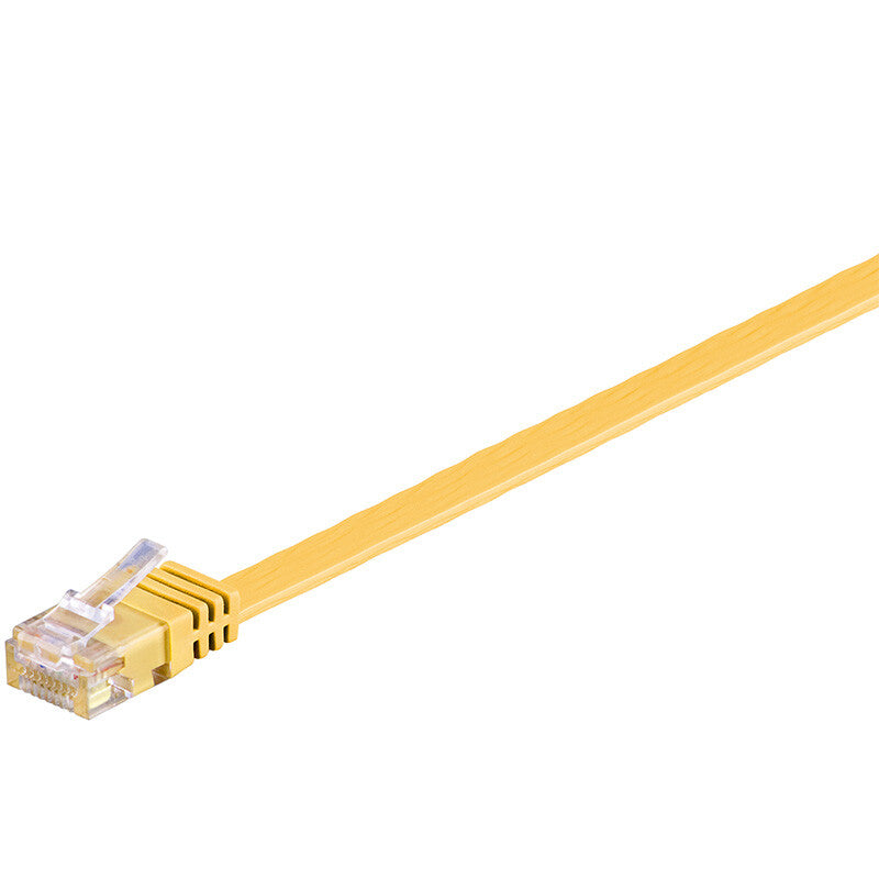 Goobay RJ-45 CAT6 1m netværkskabel Gul U/UTP (UTP)