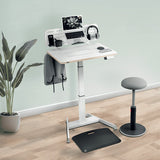 Leitz Ergo lille elektrisk hæve-sænke skrivebord med påmindelse om at stå op