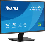iiyama ProLite X2492HSU-B1 computerskærm 60,5 cm (23.8") 1920 x 1080 pixel Fuld HD LED Sort