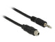 DeLOCK 1m, 2x3.5mm lydkabel 3.5mm Sort