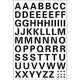 HERMA Letters 10mm A-Z weatherproof film black 1 sheet selvklæbende bogstav og tal