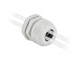 DeLOCK 60392 kabelforskruning Grå Plast 2 stk