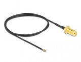 DeLOCK 12660 koaxial kabel 0,5 m RP-SMA MHF 4L LK Sort