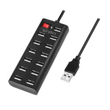 2Direct UA0126 interface hub USB 2.0 480 Mbit/s Sort
