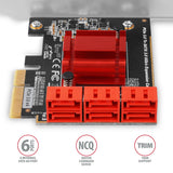 Axagon PCES-SA6 interface-kort/adapter Intern SATA