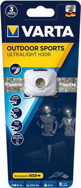 Varta ULTRALIGHT H30R Hvid Hovedbånd lommelygte LED