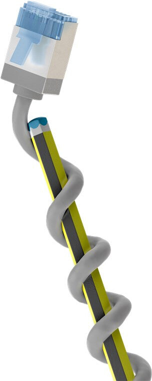 Goobay 74312 netværkskabel Hvid 10 m Cat6a U/FTP (STP)