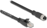 DeLOCK 80589 netværkskabel Sort 1 m Cat5e S/FTP (S-STP)