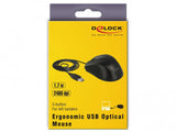 DeLOCK 12548 mus Kontor Venstre hånd USB Type-A Optisk 2400 dpi