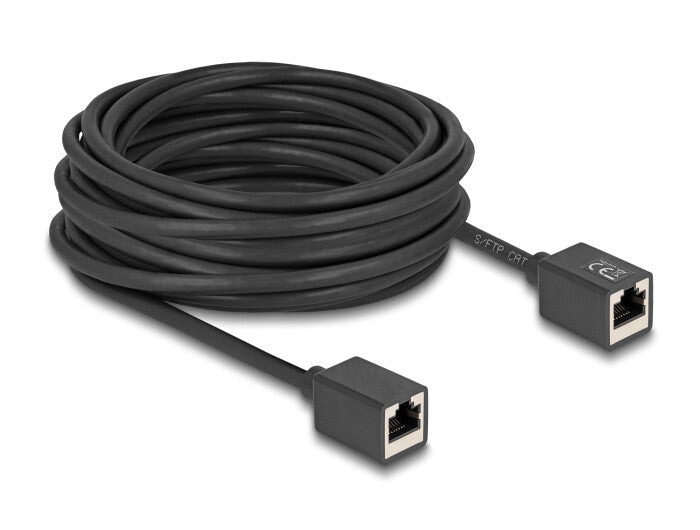 DeLOCK 90335 netværkskabel Sort 10 m Cat6a S/FTP (S-STP)