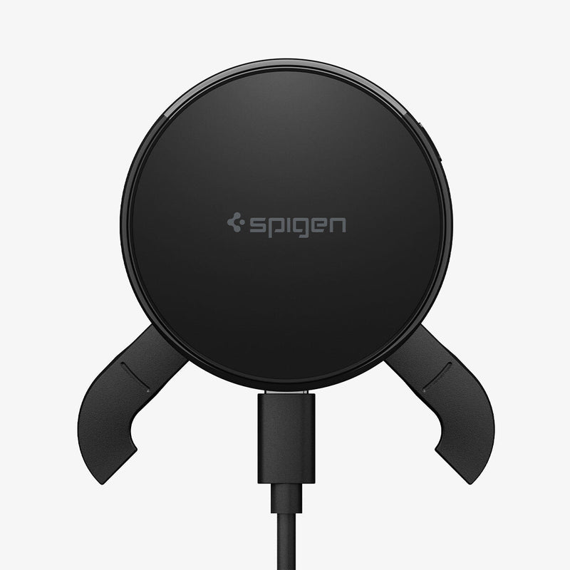 Spigen EV25MFAQ Smartphone Sort USB Trådløs opladning Hurtig opladning Automatisk