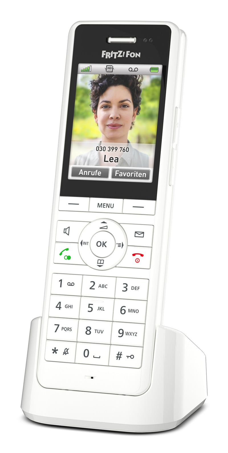 Fon FRITZ! X6 DECT telefon Nummervisning Hvid