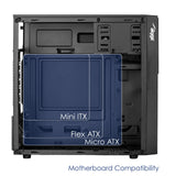 Akyga Obudowa Micro ATX AK19BK USB-C + USB 3.0 + 2x USB 2.0 czarna bez PSu Micro Tower Sort