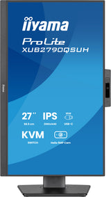 iiyama ProLite XUB2790QSUH-B2 computerskærm 68,6 cm (27") 2560 x 1440 pixel Quad HD LED Sort
