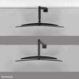 Neomounts DS70PLUS-450BL1 skærmbeslag og -stativer 124,5 cm (49") Skrivebord Sort