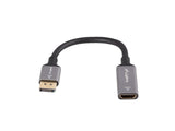 Lanberg AD-DP-HD-04 videokabel adapter 0,2 m DisplayPort HDMI Sølv, Sort