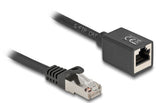 DeLOCK 90320 netværkskabel Sort 1 m Cat6a S/FTP (S-STP)