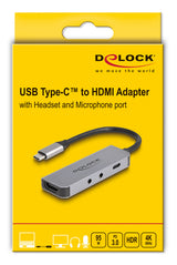 DeLOCK 61064 interface hub USB 3.2 Gen 1 (3.1 Gen 1) Type-C Grå