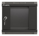 Lanberg WF11-3304-10B stativ 4U Vægmonteret stativ Sort
