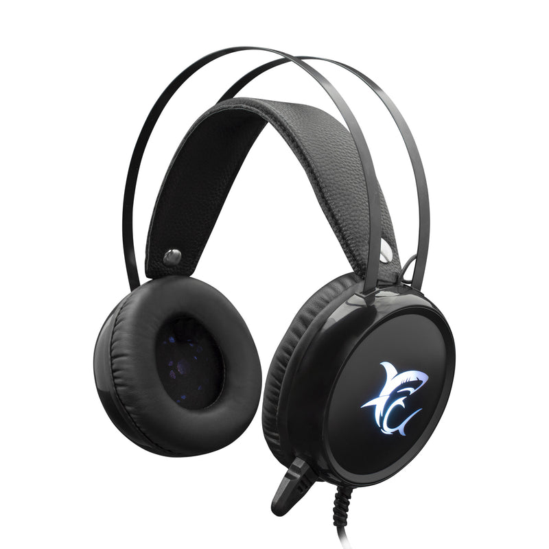 White Shark MARGAY hovedtelefoner/headset Ledningsført Hjelm Spil Sort