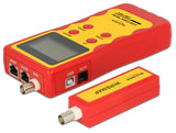 DeLOCK 86108 netværkskabeltester Gul, Rød