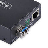 StarTech.com MCM1110SMLC20 netværksomformer til medie 2000 Mbit/s 1310 nm Enkeltilstand Sort