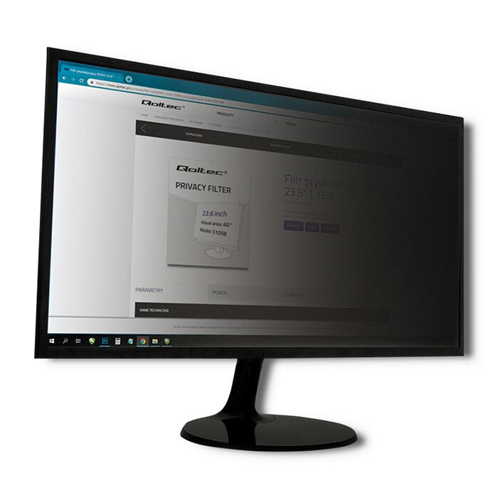 Qoltec 51060 antirefleks skærm 61 cm (24") Monitor