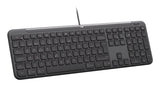Logitech Signature Slim Wired K620 for Business tastatur Universel USB QWERTY US International Grafit