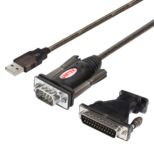 UNITEK Y-105A serielkabel Sort 1,5 m USB Type-A DB-9